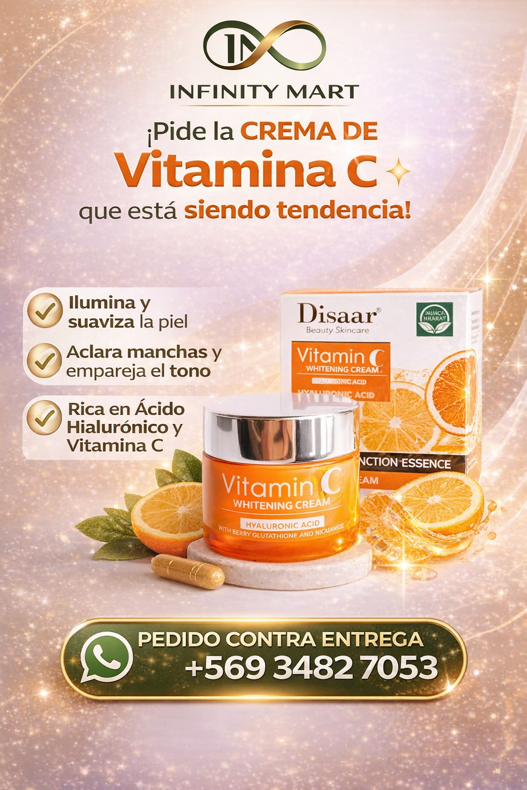 CREMA FACIAL BLANQUEADORA DISAAR